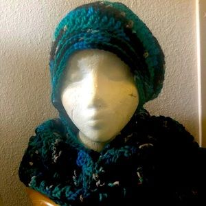 Made by hand-Hat and scarf sets detachable Pom Pom
